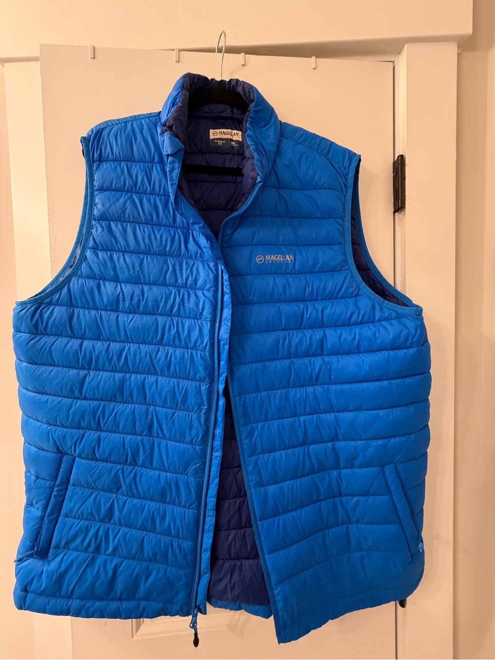 Magellan Outdoors Bright Blue Quilted Insulated Vest Size 2xl